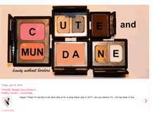 Tablet Screenshot of cuteandmundane.com